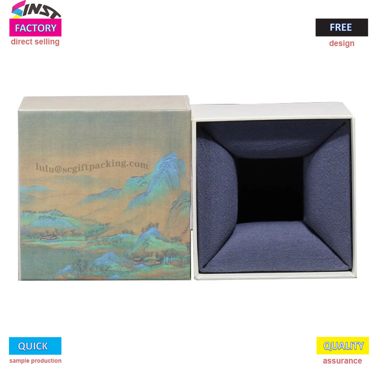 文化を細部までプリントしたカップギフトボックス